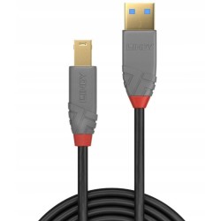 Outlet Lindy kabel przewód USB 3.2 USB A - USB B 5 Gb/s 5m Czarny