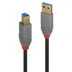Outlet Lindy kabel przewód USB 3.2 USB A - USB B 5 Gb/s 5m Czarny