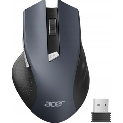 Outlet Acer Mysz Bezprzewodowa Ergonomiczna 1600 DPI 2,4 GHz Szara