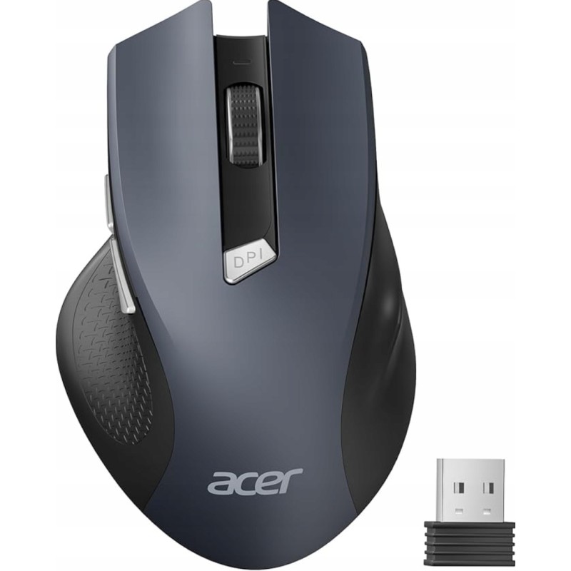 Outlet Acer Mysz Bezprzewodowa Ergonomiczna 1600 DPI 2,4 GHz Szara