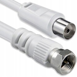 Outlet Antenna Kabel Adapter 2 5m 1aTTack.de 2x ekran F do Koax Buchse
