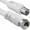 Outlet Antenna Kabel Adapter 2 5m 1aTTack.de 2x ekran F do Koax Buchse
