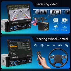 Outlet Radio samochodowe 7" 1 DIN Hodozzy z dotykowym Carplay i Bluetooth