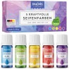 Outlet EasyCrafts Kolorowe barwniki do mydeł i bomb kąpielowych 5x10 ml