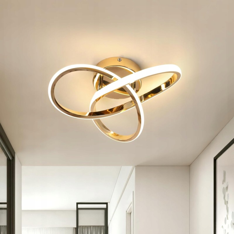 Outlet Noweszesna lampa sufitowa Comely 30 x 10 cm 3000K 30V złoty