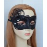 Outlet Maska wenecka Paw czarna metalowa maska motyl na imprezy Halloween