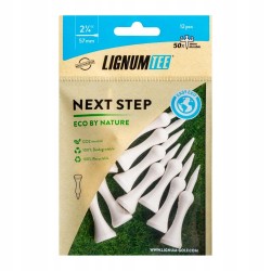 Kołeczki golfowe LIGNUM TEE biodegradowalne 16 szt. 32 mm białe