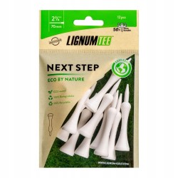 Kołeczki golfowe LIGNUM TEE biodegradowalne 16 szt. 32 mm białe