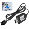 Outlet USB Ładowarka SM-3P 7,4V 2S LiPo z LED do akumulatorów RC Czarna