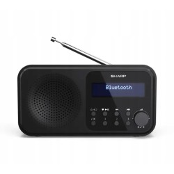 Outlet Radio sieciowo-bateryjne DAB+ FM Sharp DR-P420 Mono Czarne