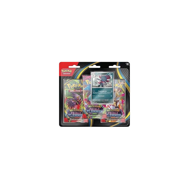 Pokémon Kolekcjonerska gra karciana Mega Evolution Fatale Flame 3szt.