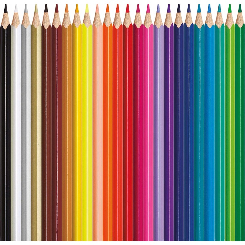 Outlet Zestaw 24 sztuk Kredek ołówkowych Maped Colorpeps Trójkątne Kolorowe