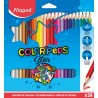 Outlet Zestaw 24 sztuk Kredek ołówkowych Maped Colorpeps Trójkątne Kolorowe