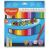 Outlet Zestaw 24 sztuk Kredek ołówkowych Maped Colorpeps Trójkątne Kolorowe