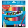 Outlet Zestaw 24 sztuk Kredek ołówkowych Maped Colorpeps Trójkątne Kolorowe