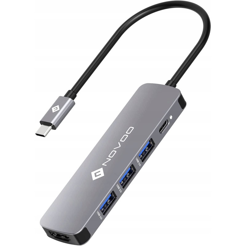 Outlet NOVOO koncentrator USB C, adapter 5 w 1 Outlet NOVOO koncentrator USB C, adapter 5 w 1