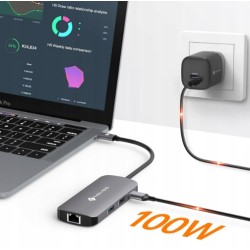 Outlet NOVOO koncentrator USB C, adapter 5 w 1