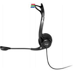 Outlet Słuchawki nauszne z mikrofonem Logitech PC960 USB PC Czarny