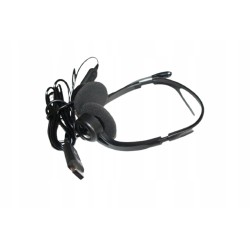 Outlet Słuchawki nauszne z mikrofonem Logitech PC960 USB PC Czarny