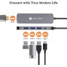 Outlet NOVOO koncentrator USB C, adapter 5 w 1