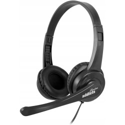 Outlet Słuchawki przewodowe z mikrofonem VOX 505 USB Czarny