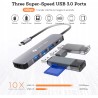 Outlet NOVOO koncentrator USB C, adapter 5 w 1