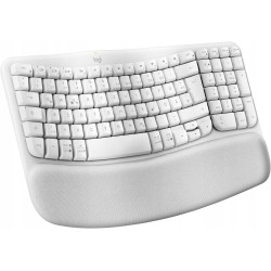 Outlet Klawiatura membranowa Logitech Wave Keys QWERTZ DEU Biały