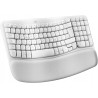 Outlet Klawiatura membranowa Logitech Wave Keys QWERTZ DEU Biały