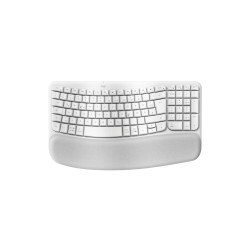 Outlet Klawiatura membranowa Logitech Wave Keys QWERTZ DEU Biały
