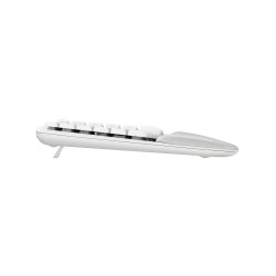 Outlet Klawiatura membranowa Logitech Wave Keys QWERTZ DEU Biały