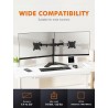 Outlet Podwójny Uchwyt Grifema na 2 monitory 13-32" maks 10kg VESA 100X100