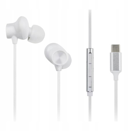 Outlet Panasonic RP-TCM225DEW Słuchawki przewodowe 1.2m dokanałowe USB-C