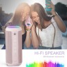 Outlet Przenośny Głośnik Ortizan Bluetooth IPX7 LED Hi-Fi 360° Różowy