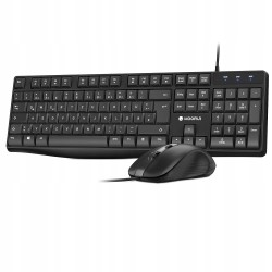 Outlet KOORUI Zestaw Klawiatura QWERTZ i Mysz QWERTZ Czarny