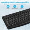 Outlet KOORUI Zestaw Klawiatura QWERTZ i Mysz QWERTZ Czarny