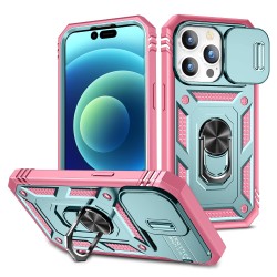 Outlet DAWEIXEAU Etui iPhone 14 Pro 6.1" z przesuwaną soczewką Różowe TPU