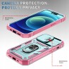 Outlet DAWEIXEAU Etui iPhone 14 Pro 6.1" z przesuwaną soczewką Różowe TPU
