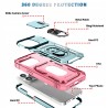 Outlet DAWEIXEAU Etui iPhone 14 Pro 6.1" z przesuwaną soczewką Różowe TPU