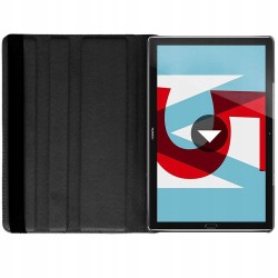 Outlet Obrotowe etui 360 do Huawei MediaPad M5 10.8" skórzane Czarne