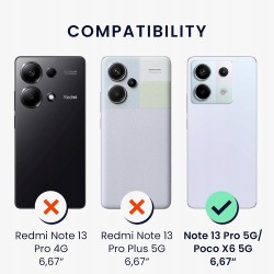 Outlet Etui kwmobile do Xiaomi Redmi Note 13 Pro 5G elastyczne Fioletowe
