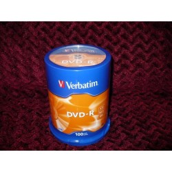 Outlet Płyty DVD VERBATIM DVD-R 4.7GB prędkość 16x 100szt. przezroczyste