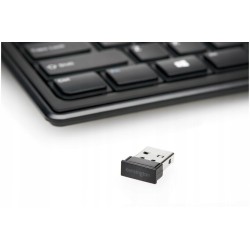Outlet Klawiatura przewodowa membranowa Kensington Advance Fit Slim Czarna