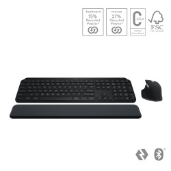 Outlet LOGITECH MX Keys S Combo Bezprzewodowa Klawiatura Membranowa + Mysz