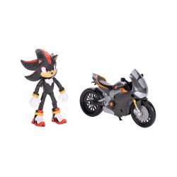 Outlet ZESTAW SONIC 3 THE HEDGEHOG FIGURKA SHADOW + CZARNY MOTOCYKL