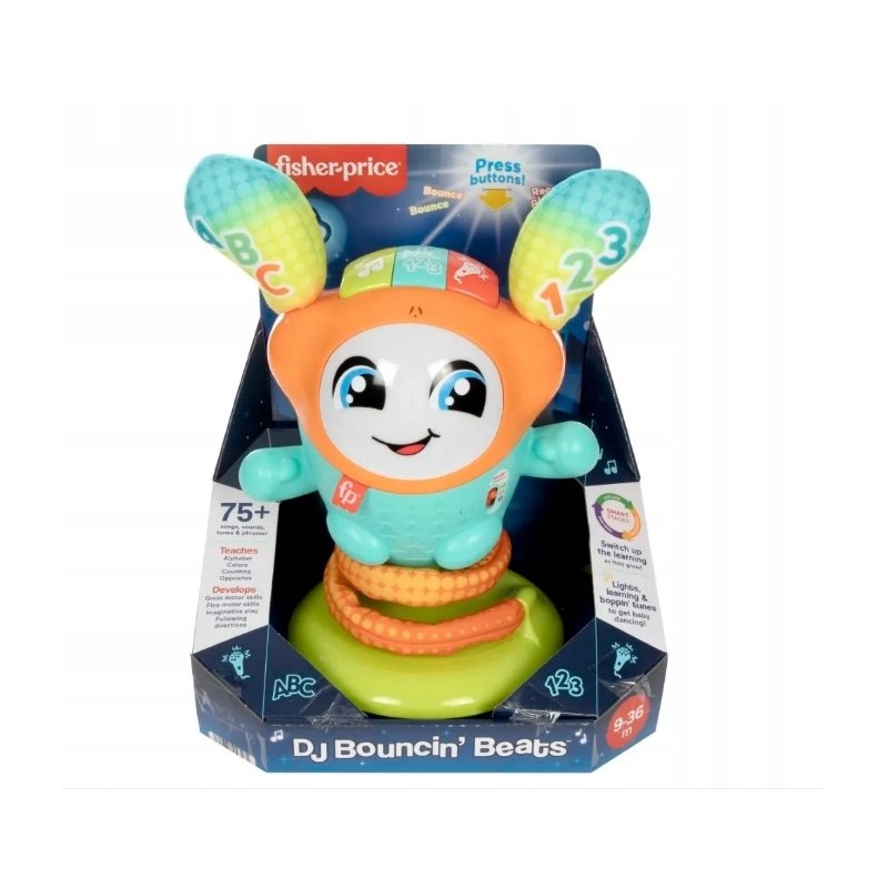 Outlet Robot Fisher-Price HJP92 Tańcząca do muzyki zabawka 3 poziomy nauki