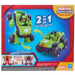 Outlet Marvel Iron Man Super Ekipa Pojazd figurka Mech 2w1 Iron Hulk Hasbro