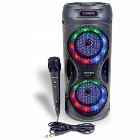 Outlet Głośnik przenośny Bluetooth BONTEMPI Sonicsync karaoke z mikrofonem