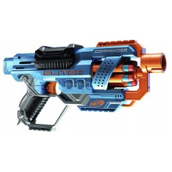 Outlet Nerf E9485 wyrzutnia Commander RD-6 Hasbro +8 Niebieski OPIS