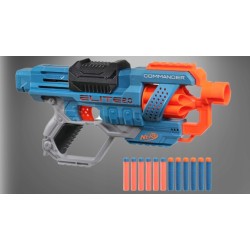 Outlet Nerf E9485 wyrzutnia Commander RD-6 Hasbro +8 Niebieski OPIS
