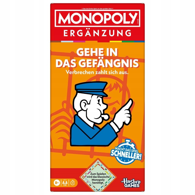 Outlet Monopoly Idź do Więzienia Dodatek do Gry Wersja Niemiecka